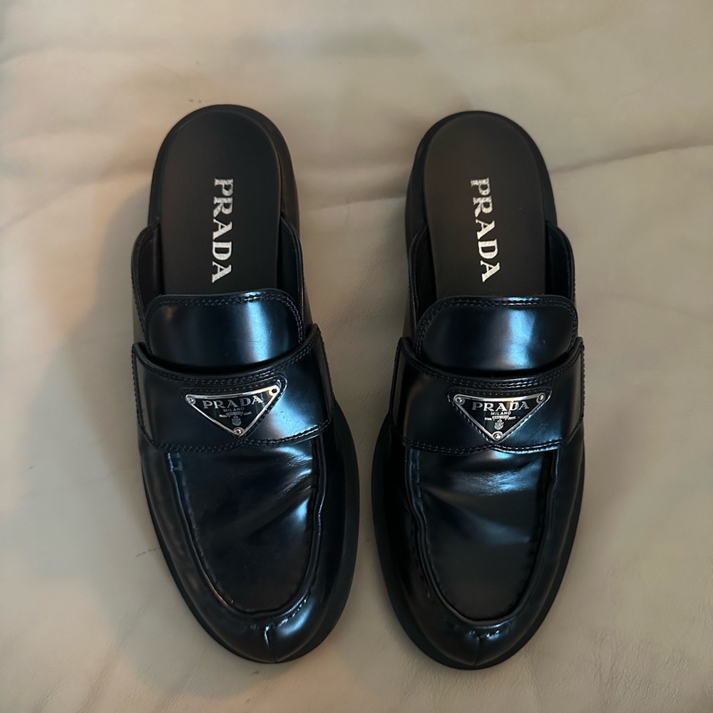 Prada Leather Mules Size 8/39